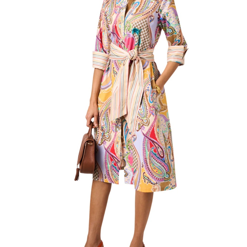 Hinson Wu Colorful Paisley  Dress